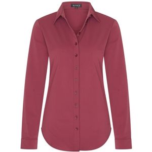 Mi Piace - 60840 - Blouse - Bordeaux - Travelstof - Lange Mouwen