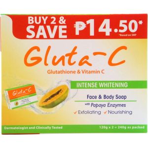 Gluta Intense Whitening papaya Enzymes zeep