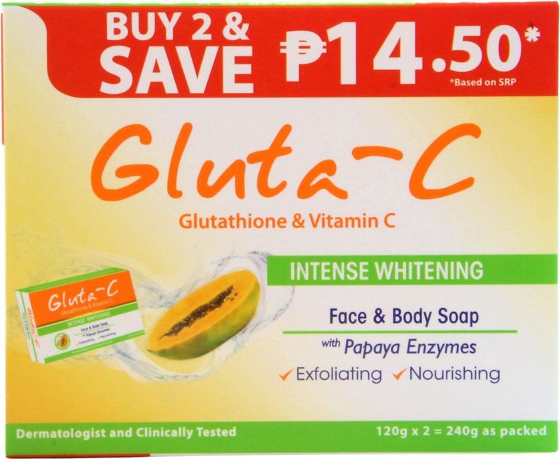Gluta C - Intense Whitening - Handzeep - Papaya Enzymen