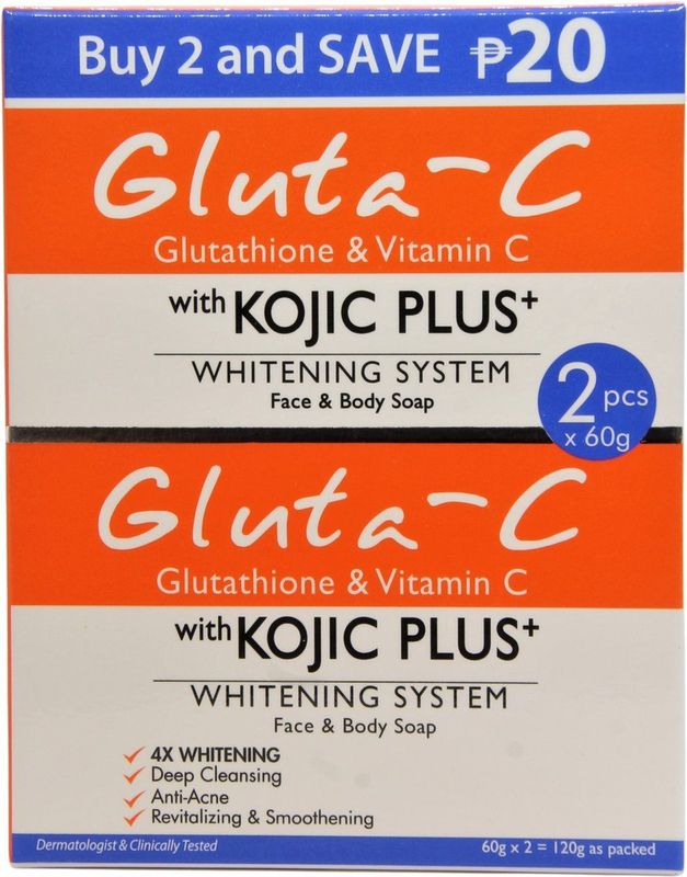 Gezichtsverzorging - Glutathione & Vitamine C - Zeep - Kojic Acid