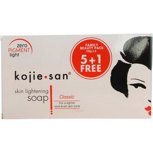 Kojie San skin lightening zeep 5 + 1 gratis 135 gram