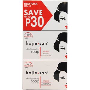 Kojie San skin lightening zeep 3 x 100 gr