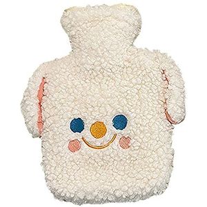 WYSRJ Warmwaterkruik met zachte hoes 500 ml rubberen warmwaterzak voor pijnverlichting voor nek, rug, schouder en benen, taille warm