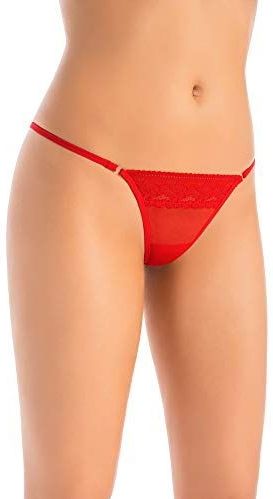 TEYLI - Erori - String - Rood - Jersey - Licht Transparant