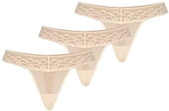 Teyli - Strings - Beige - Verpakking van 3 stuks