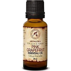 Grapefruit Olie Essentiële Olie 20ml - 100% Puur & Natuurlijk - Aromatherapie - Geurolie - Geurverspreider - Ontspanning - Toevoegen aan Bad & Cosmetica - Massage - Wellness - Aroma Lamp Of Elektrische Diffuser