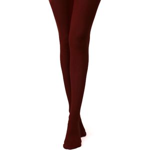 GIULIA Panty - Samba 40 - Opaque - Microvezel - 3D - Extreem zacht - Dikke Panty - 40 Den - Medium - Marsala (Bordeaux rood)