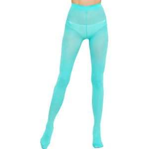 GIULIA Panty - Samba 40 - Opaque - Microvezel - 3D - Extreem zacht - Dikke Panty - 40 Den - XLarge - Neo Mint