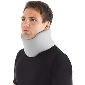TOROS-GROUP Orthopedische Cervicale Kraag, Medisch Apparaat Nek Steun - Helper Brace Cervicale Kraag, Houder Nek, Pediatrische Beschermer Zenuw Kussen voor: Vrouwen, Mannen, Kinderen. 100% Katoen materiaal, Large grootte Grijs