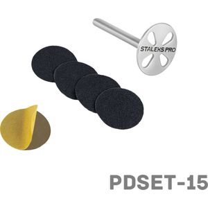 Staleks Pedicure / PODO disc + disposable files - Small | 180 grit - 15mm - 5 pieces