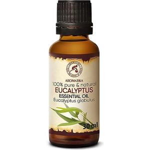 Eucalyptus Olie Essentiële Olie 30ml - 100% Puur & Natuurlijk - Aromatherapie - Geurolie - Geurverspreider - Ontspanning - Toevoegen aan Bad & Cosmetica - Massage - Wellness - Aroma Lamp Of Elektrische Diffuser