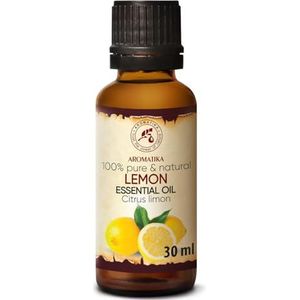 Citroen Olie Essentiële Olie 30ml - 100% Puur & Natuurlijk - Aromatherapie - Geurolie - Geurverspreider - Ontspanning - Toevoegen aan Bad & Cosmetica - Massage - Wellness - Aroma Lamp Of Elektrische Diffuser