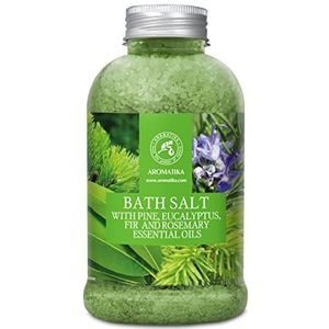 Badzout 600g ''Pijnboom & Eukalyptus & Spar & Rozemarijn'' Zeezout - Huidverzorging - Aromatherapie - Anti-Stress - Bad - Spa - Wellness - Ontspanning - Anti-Aging