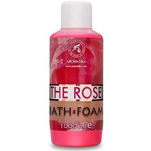 Badschuim rozengeur met etherische rozenhoutolie 1000 ml voor een goede slaap - schoonheid - baden - lichaamsverzorging - wellness - ontspanning - aromatherapie - SPA - rozenhoutolie aroma - schuimbaden