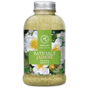 Zeebadzout jasmijn 600g - Bad zeezout met etherische jasmijn olie - aromatherapie bad - lichaamsverzorging - goede slaap - baden - ontspanning - goed humeur badadditief - bloemige badgeur