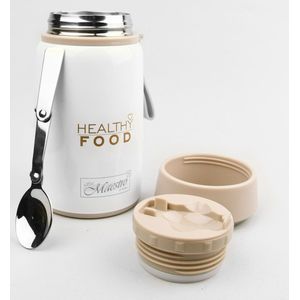 Thermos Voedselcontainer - Roestvrij Staal incl. Opvouwbare Lepel 800ml