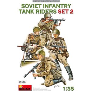 1:35 MiniArt 35310 Soviet Infantry tank riders set 2 Plastic Modelbouwpakket