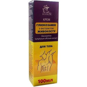 Lichaam creme met Glucosamine met Smeerwortelextract - reumatische problemen- tegen breuk 100ml