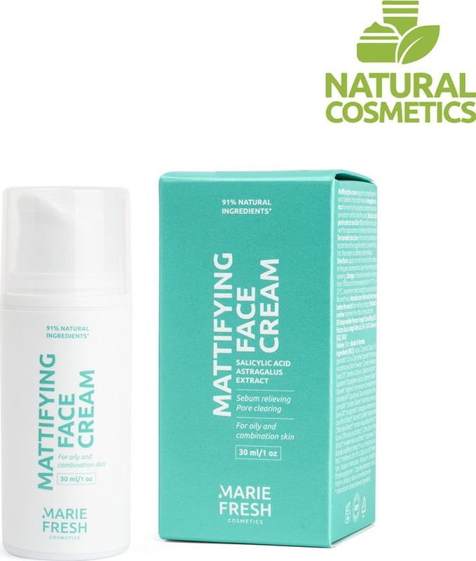 Marie Fresh Cosmetics Mattifying Face Cream Matterende Crème voor het Gezicht 30 ml