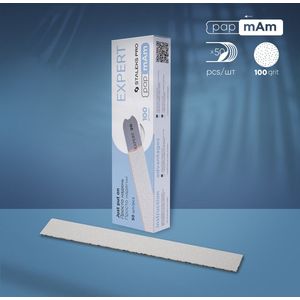 Vijl Wit Wegwerp PapmAm voor Rechte Nagelvijl Staleks Pro Expert 22, 100/150/180/240 grit (50 stuks) Nieuw (100 grit)