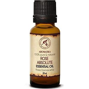 Rozenolie - Rosa Damascena etherische olie 20 ml, 100% puur & natuurlijk, essentiële olie - aromatherapie - geurolie - geurverspreider - ontspanning - toevoegen aan bad & cosmetica - massage -
