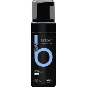 BioTaTum - UNISEX Smart Clean Foam 150ml | Green Tattoo Soap | Milde Professionele Groene Tatoeage Zeep | Verzorgd, Reinigt, Kalmeert & Hersteld Tattoo Wond | Reiniging | Nazorg | Aftercare | Tattoocare | Verzorging | PMU, Permanente Make-Up, |