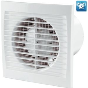 Vents badkamerventilator Ø125mm - 180m³/h - Timer - Insectengaas - Wit