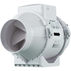 Svent kunststof buisventilator 187m3 Ã˜ 100mm â€“ TT100