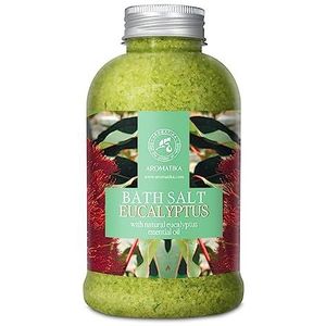 Badzout Eukalyptus 600g Zeezout - Tegen Acne - Droge Huid - Spierpijn - Vermoeidheid - Huidverzorging - Aromatherapie - Anti-Stress - Bad - Spa - Wellness - Ontspanning - Anti-Aging