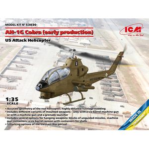 1:35 ICM 53030 AH-1G Cobra - early prod. - US Attack Helicopter Plastic Modelbouwpakket