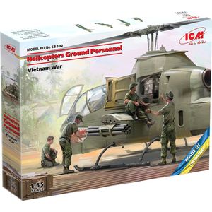 1:35 ICM 53102 Helicopters Ground Personnel - Vietnam War Plastic Modelbouwpakket