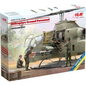ICM Modelbouwpakket Helikopters - 53102 Helicopters Ground Personnel - Vietnam War Plastic - 1:35