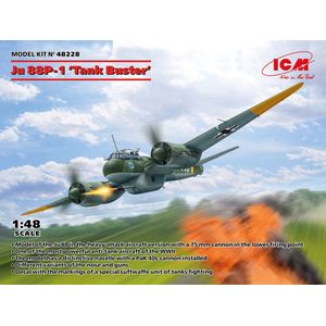 1:48 ICM 48228 Ju 88P-1 - Tank Buster - Vliegtuig Plastic Modelbouwpakket