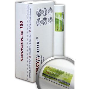 Renovatievlies overschilderbaar 150 g Profhome 399-150 reparatie vliesbehang voor wand en plafond wit 6 rollen 112,50 m2