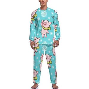 Pyjama's - Zachte Pyjama Sets - Lange Mouwen Top En Onderkant - Voor Mannen