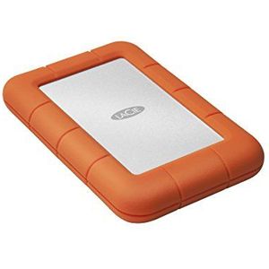 LaCie Rugged Mini, 1 TB, Draagbare Externe Harde Schijf, USB-C, USB 3.0, Voor Mac & PC, Oranje, Met Rescue Services (LAC301558)