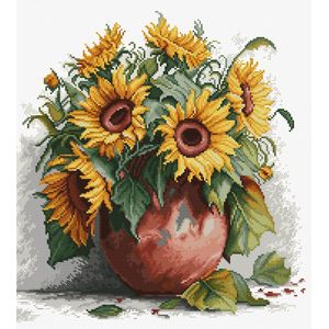 Luca-S The Sunflowers borduren (pakket) B7021