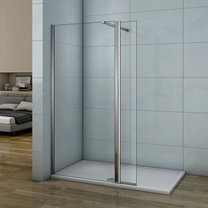 110x40cm Walkin douchescherm douchewand 8mm NANO glazen,flipper Panel,hoogte 200cm