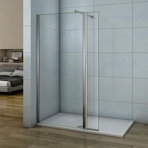 110x40cm Walkin douchescherm douchewand 8mm NANO glazen,flipper Panel,hoogte 200cm