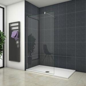 50x200cm vrijstaande inloopdouche,8mm helder veiligdheidsglas nano easyclean antikalk,90cm stabilisator