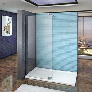 140x200cm vrijstaande inloopdouche,10mm helder veiligdheidsglas nano easyclean antikalk,70-120cm stabilisator