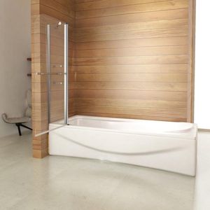 120x140cm 2-delig draaibare badscherm