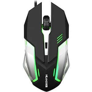 Gaming Mouse, Ergonomic Mouse, Gaming Mouse with High Precision Adjustable DPI Mouse with Cable with Cycling LED Lights, Gaming Mouse with Micro Motion Buttons, Click Clear, Responsive for Windows