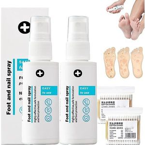 Foot and Nail Spary, Natural Spray, Volledig Natuurlijke En Krachtige Voetoplossingen (2 flessen)