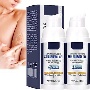 Silvive Advanced Silicone Skin Renewal Gel, Scar Cream Gel, Advanced Scar Gel, Scar Removal Gel, Vermindert Het Uiterlijk Van Oude En Nieuwe Littekens (2 flessen)