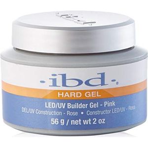 IBD Hard Gel - LED/UV Builder Gel Pink, 1 verpakking (1 x 56 g) - MADE IN USA - Thuis nagels maken - zonder afspraken en lawaaierige nagelsalons