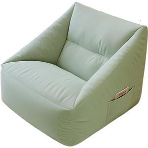 Zitzakstoel voor volwassenen voor thuiskamer, grote zitzakstoel, comfortabele grote luie zitzak stoelen gevuld met hoge vloeibaarheid EPP-deeltjes (kleur: groen a, maat: A)