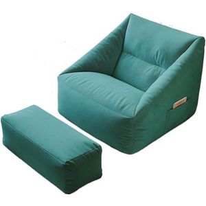 Volwassen zitzak stoel voor thuiskamer, grote zitzakstoel, comfortabele grote luie zitzak stoelen gevuld met hoge vloeibaarheid EPP-deeltjes (kleur: blauw B, maat: B)