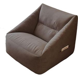 Comfortabele grote luie zitzak stoelen gevuld met hoge vloeibaarheid EPP-deeltjes, armleuning zitzak stoel woonkamer, slaapkamer (kleur: donkergrijs B, maat: A)