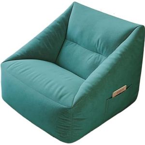 Comfortabele grote luie zitzak stoelen gevuld met hoge vloeibaarheid EPP-deeltjes, armleuning zitzak stoel woonkamer, slaapkamer (kleur: blauw B, maat: A)